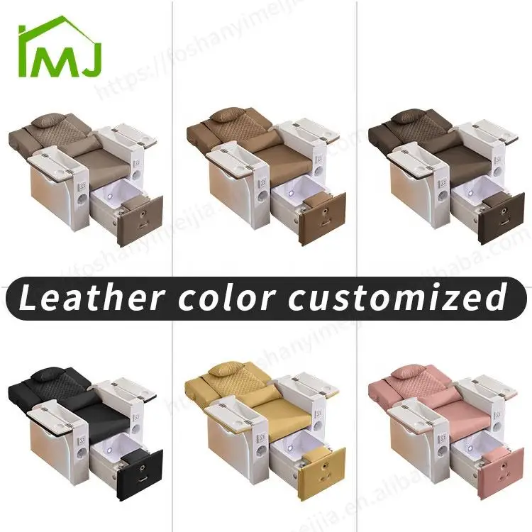 Nail Salon Electric Reclining Bath Manicure Station Foot Spa Massage Pedicure Chairs — image 6