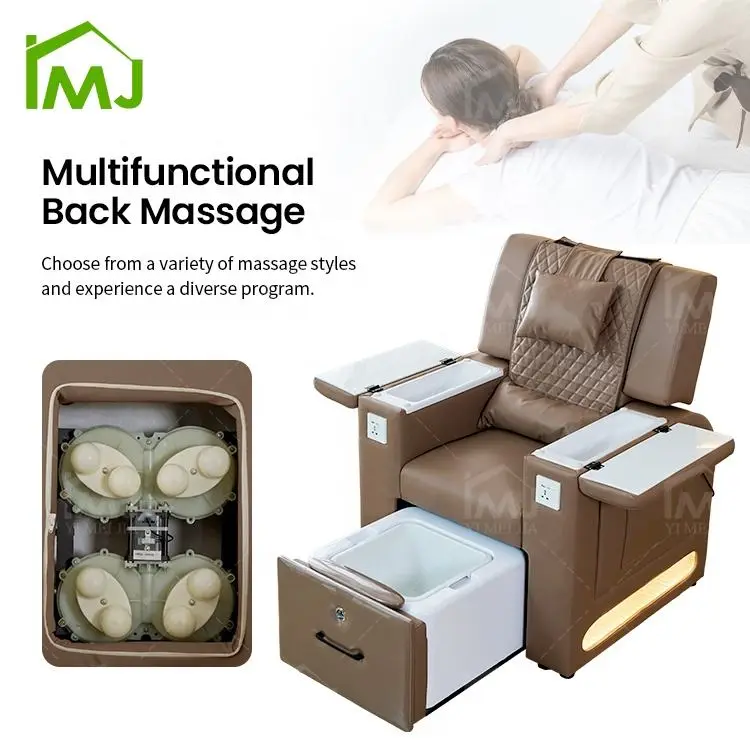 Nail Salon Furniture Electric Massage Manicure Pipeless Foot Spa Pedicure Station Chairs — image 5