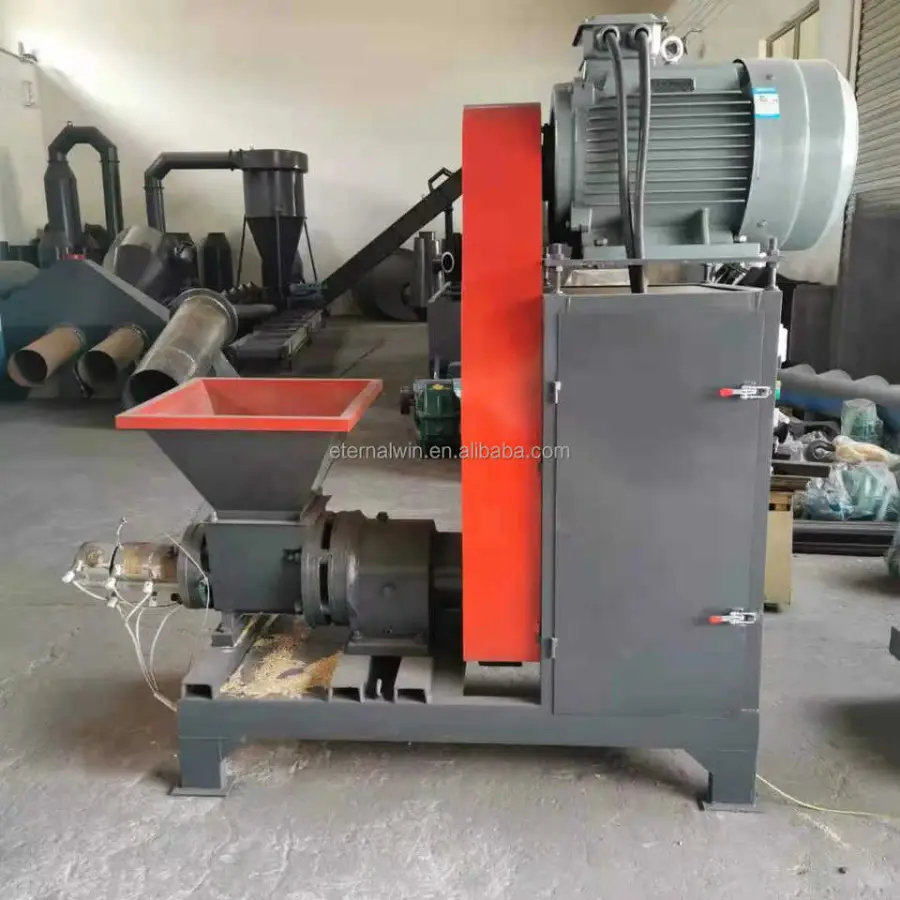 Biomass Briquette Machine with Engine High Efficiency Sawdust Straw Rice Husk Rod Making Press CE ISO Approved 1-2t/h Ca — view 1