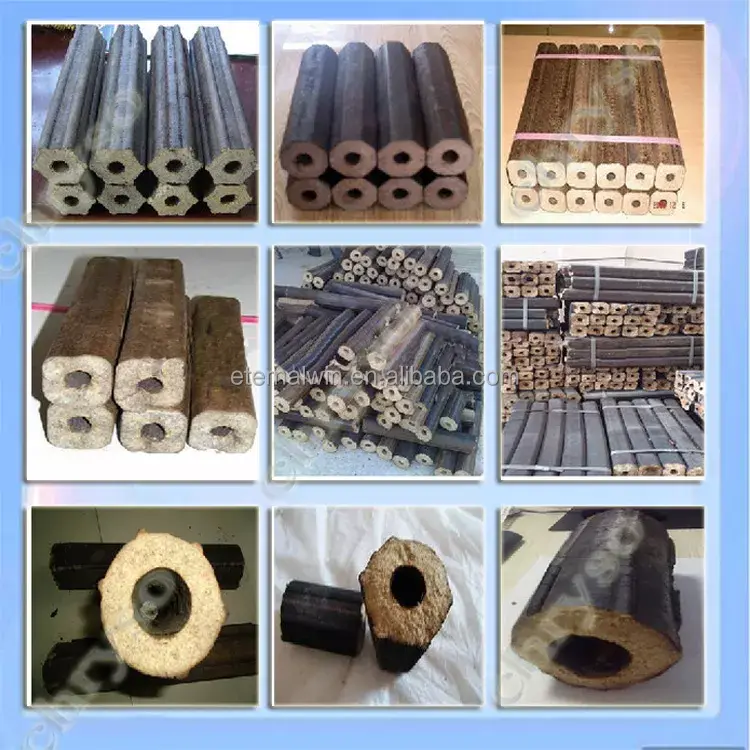 Biomass Briquette Machine  1-2t/h Capacity with Engine High Efficiency Sawdust Straw Rice Husk Rod Making Press — image 6