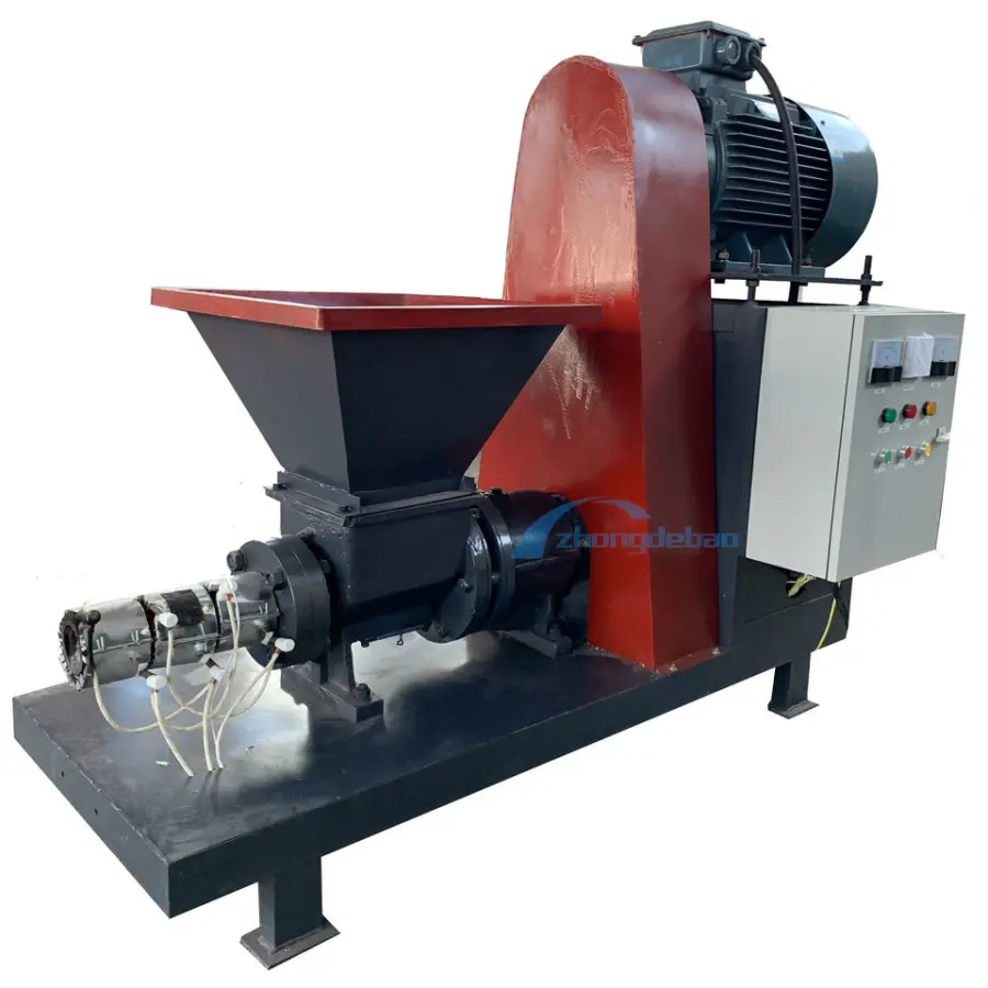 Biomass Briquette Machine  1-2t/h Capacity with Engine High Efficiency Sawdust Straw Rice Husk Rod Making Press — image 7