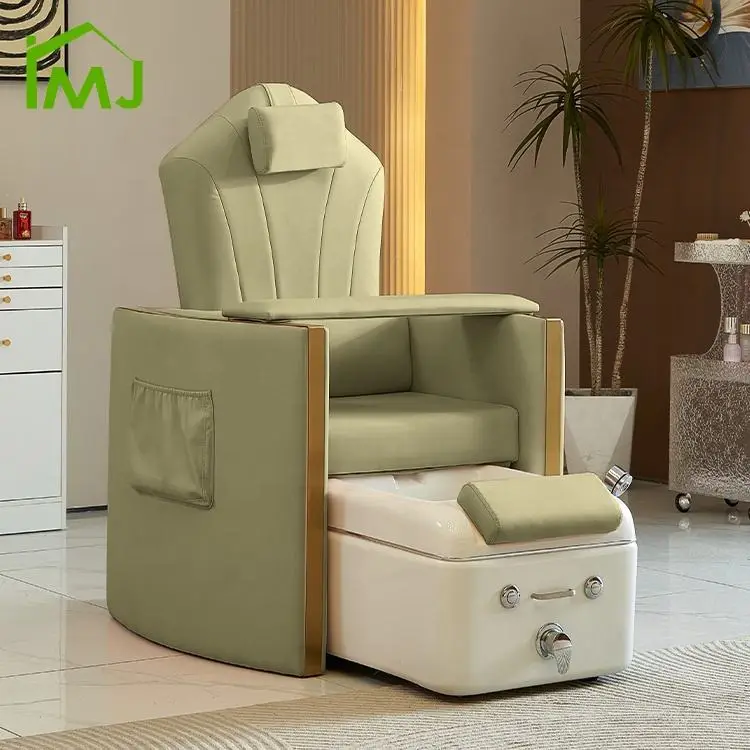 Nail Salon Electric Backrest Lift Foot Bathing Manicure Station Pedicure Spa Chairs — view 2
