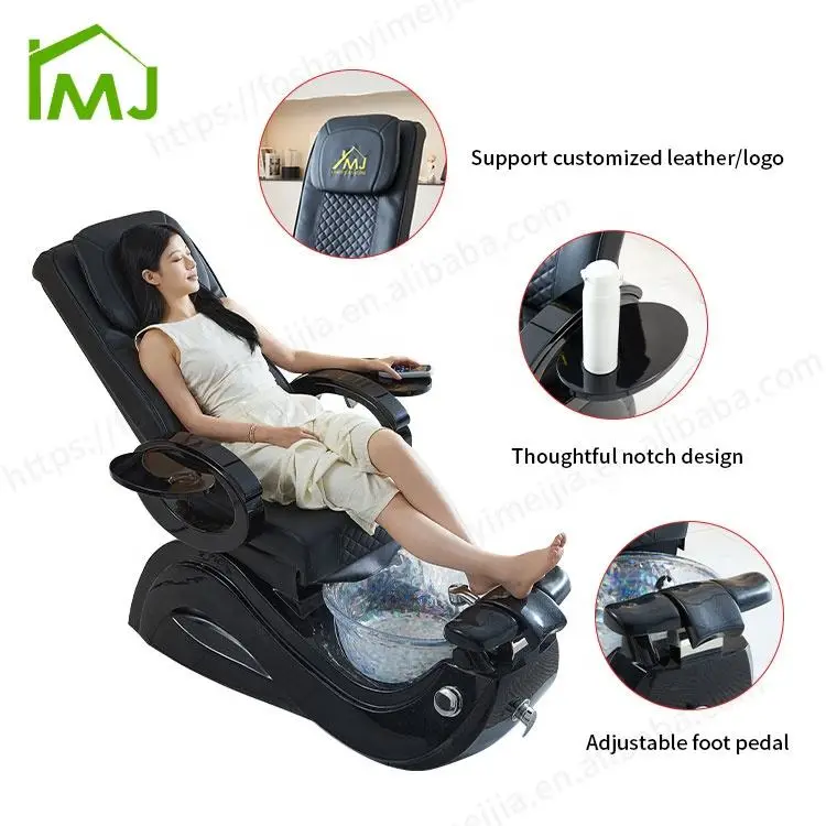 Luxury Multifunction Nail Salon Manicure Foot Spa Massage Pedicure Chairs — image 6