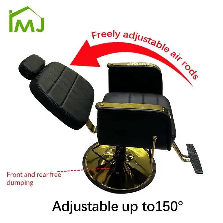 Modern Barbershop Black Hair Salon Furniture Adjustable Rotation Hydraulic Barber Chair — image 4