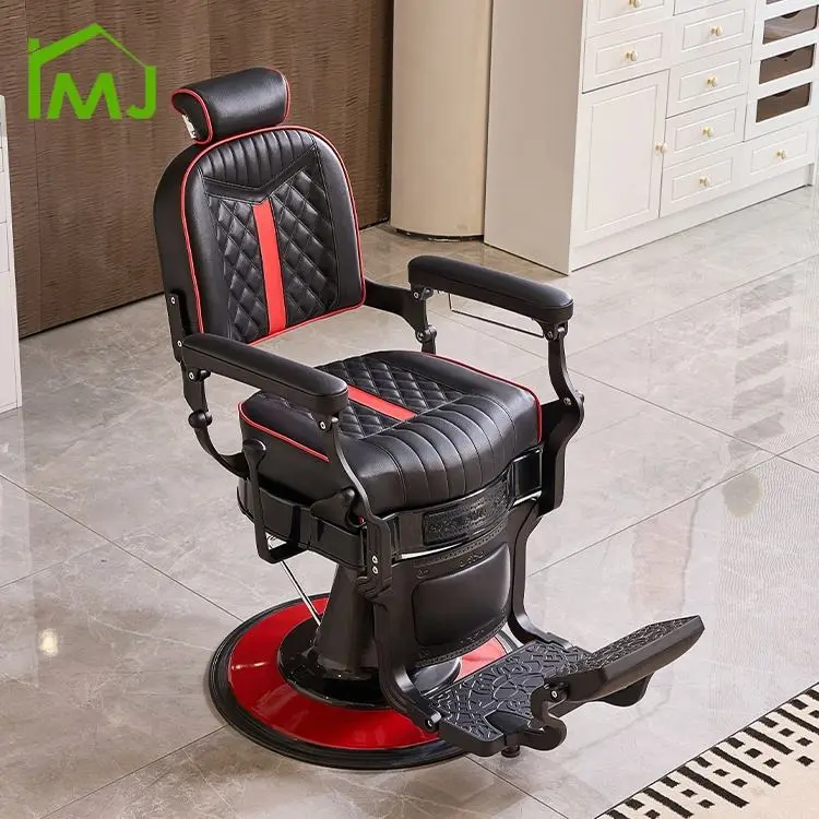 Beauty Salon Furniture Vintage Hairdressing Chair Hydraulic Recliner Hair Barber Chair — view 1