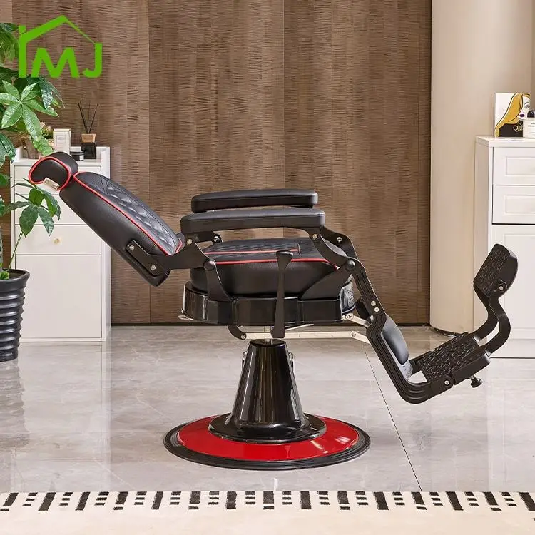 Beauty Salon Furniture Vintage Hairdressing Chair Hydraulic Recliner Hair Barber Chair — image 5