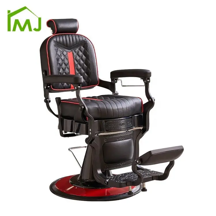 Beauty Salon Furniture Vintage Hairdressing Chair Hydraulic Recliner Hair Barber Chair — image 7