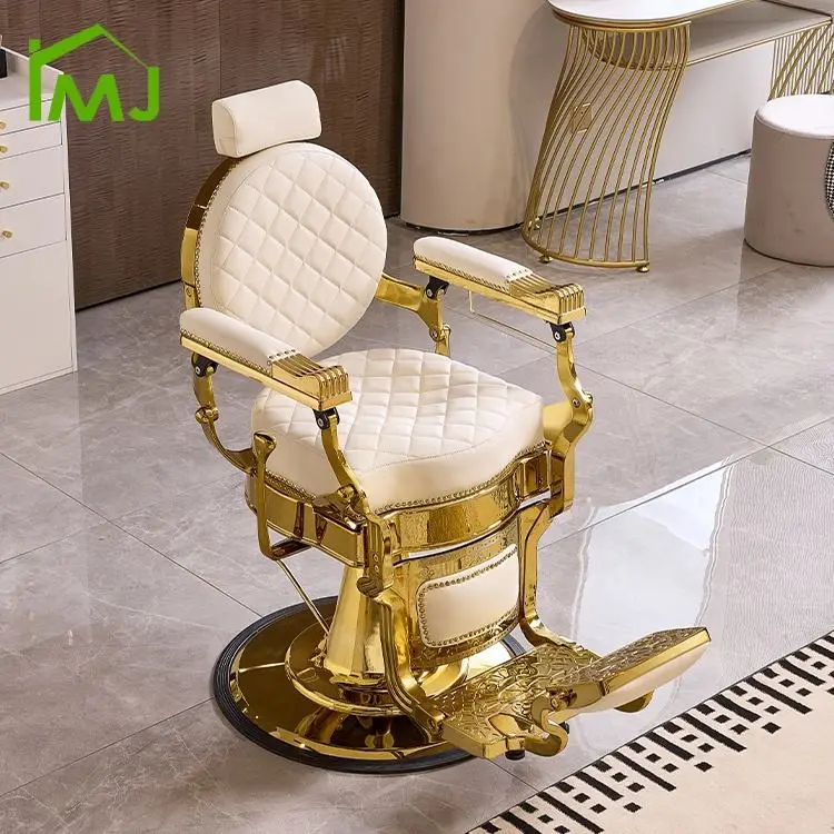 Hair Salon Furniture Vintage Barber Chair Hairdressing Hydraulic Recliner Heavy Duty Barber Chair — view 1