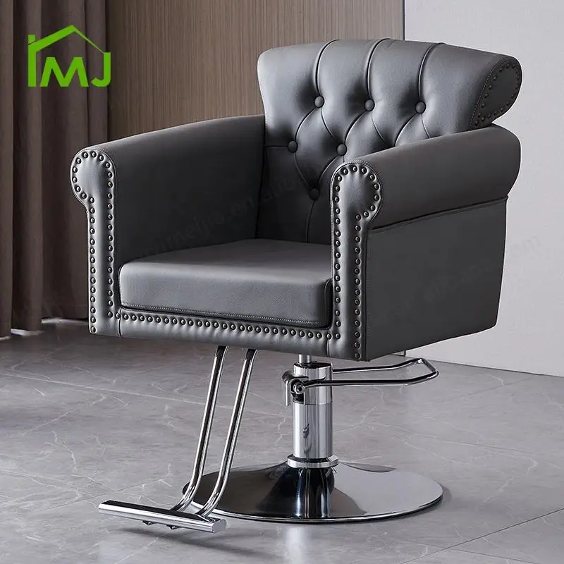 Barber Shop Professional Hydraulic Modern Hair Salon Furniture Barber Chair — image 3