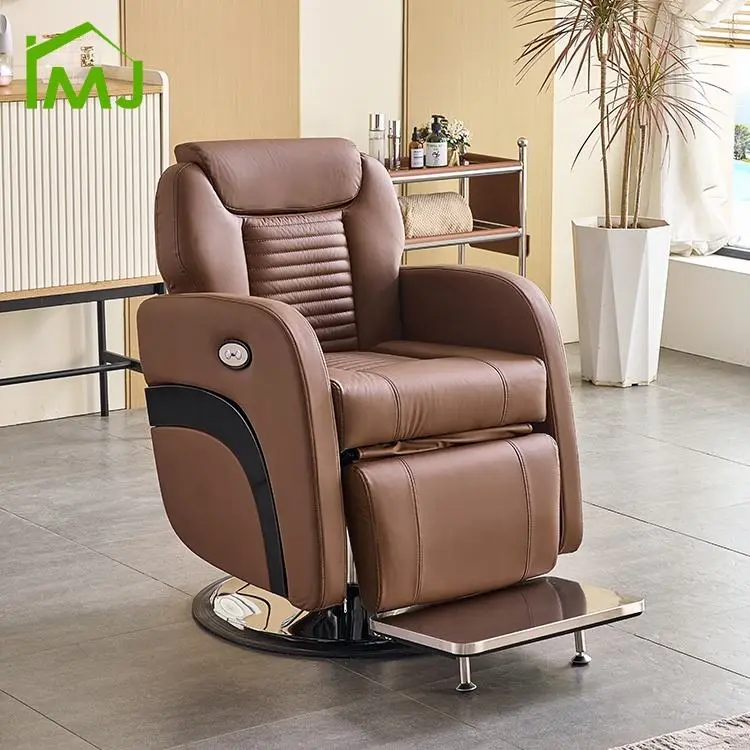 Luxury Barber Shop Electrica Adjustable Swivel Hairdressing Shampoo Chair Hydraulic Recliner Barber Chair — view 1