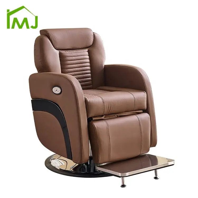 Luxury Barber Shop Electrica Adjustable Swivel Hairdressing Shampoo Chair Hydraulic Recliner Barber Chair — image 7