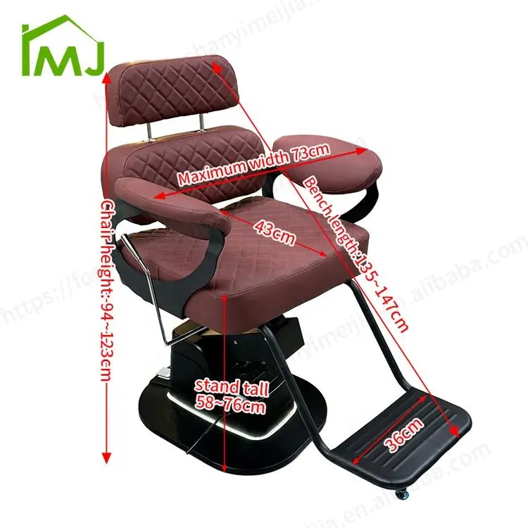 Salon Furniture Barbershop Equipment Professional Hair Chairs Hairdressers Barber Chair — image 7