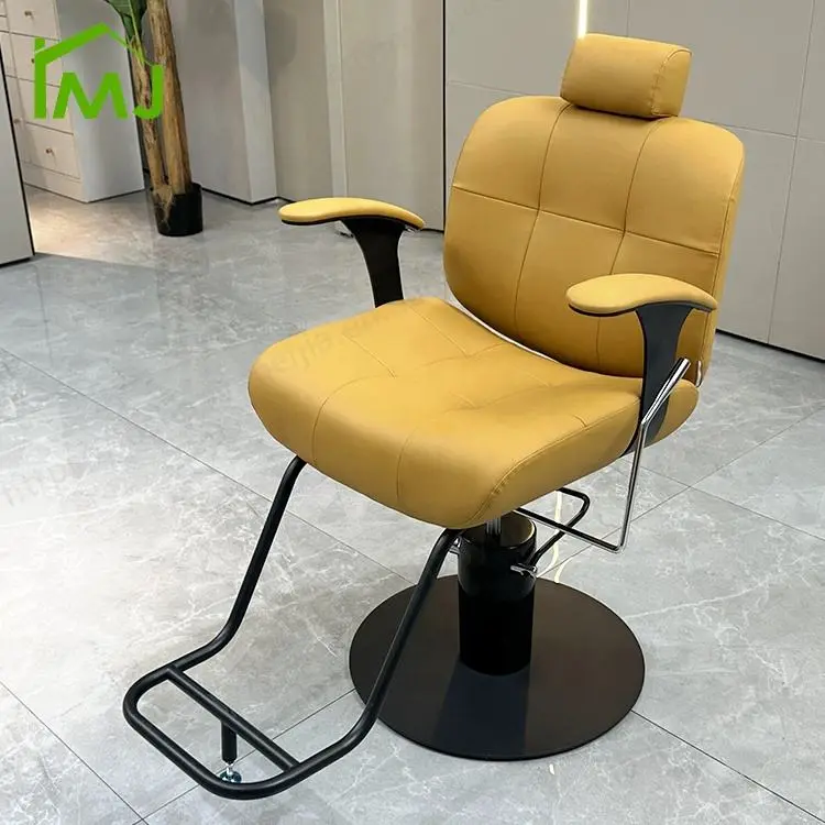 Hair Salon Furniture Barber Chairs Hairdressing Silla De Barbero Recliner Barber Chair — image 4
