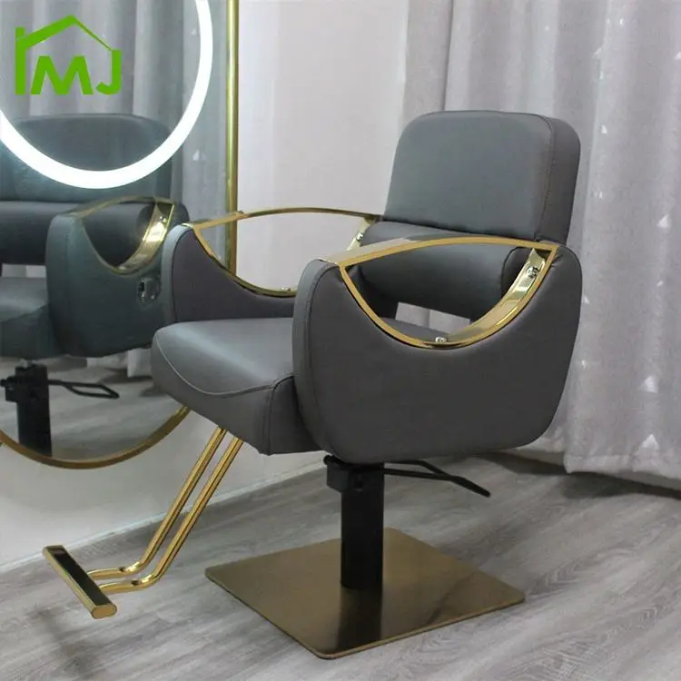 Barber Shop Adjustable Height Swivel Hairdressing Hydraulic Recliner Hair Barber Chair — image 4