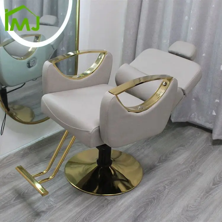 Barber Shop Adjustable Height Swivel Hairdressing Hydraulic Recliner Hair Barber Chair — image 6