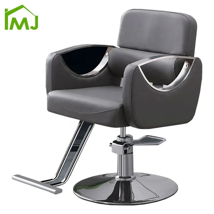 Barber Shop Adjustable Height Swivel Hairdressing Hydraulic Recliner Hair Barber Chair — image 7