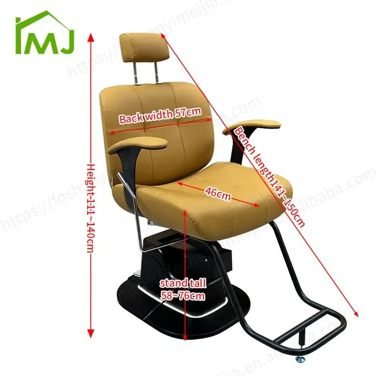 Barbershop Electric Reclining Hairdressing Salon Chairs Hydraulic Barber Chair — image 7