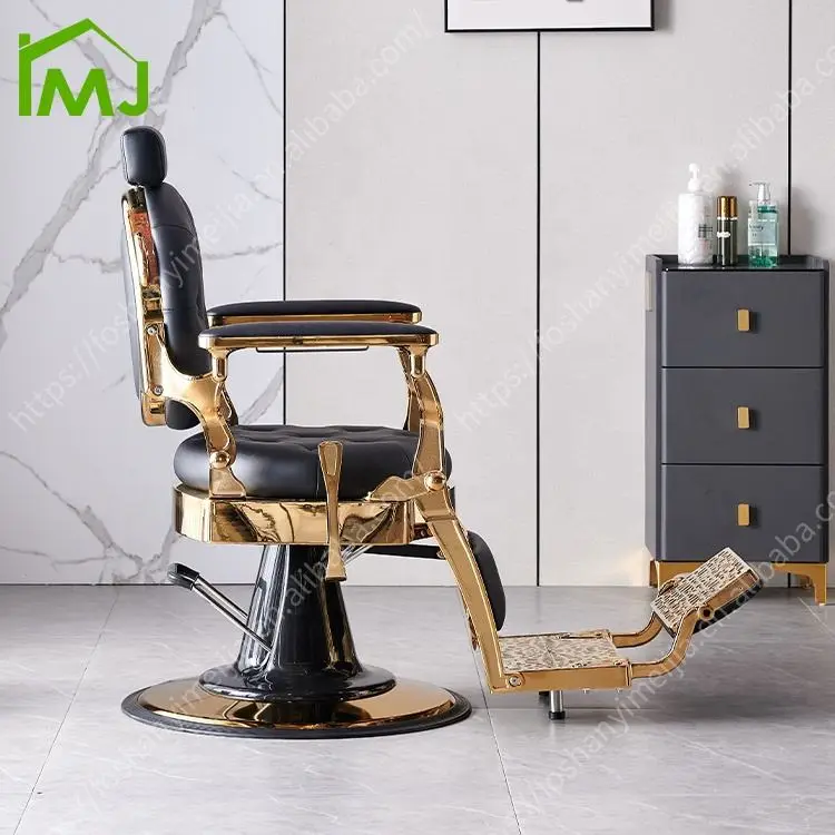 Beauty Salon Furniture Vintage Barber Chair Hairdressing Hydraulic Recliner Hair Barber Chair — image 4