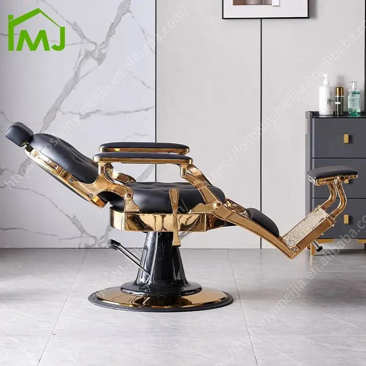 Beauty Salon Furniture Vintage Barber Chair Hairdressing Hydraulic Recliner Hair Barber Chair — image 5