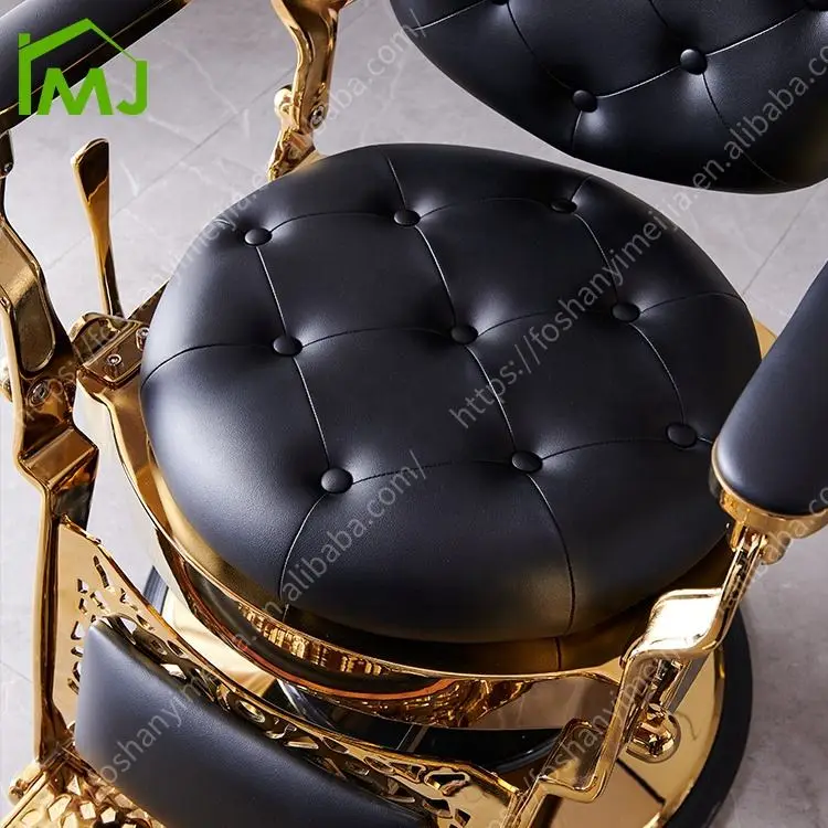 Beauty Salon Furniture Vintage Barber Chair Hairdressing Hydraulic Recliner Hair Barber Chair — image 6