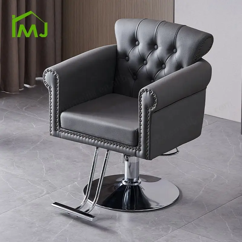 Luxury Modern Barber Chairs Barber Equipment Hairdresser White Barber Chair — view 2