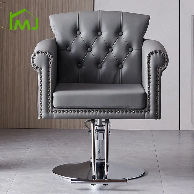 Luxury Modern Barber Chairs Barber Equipment Hairdresser White Barber Chair — view 3