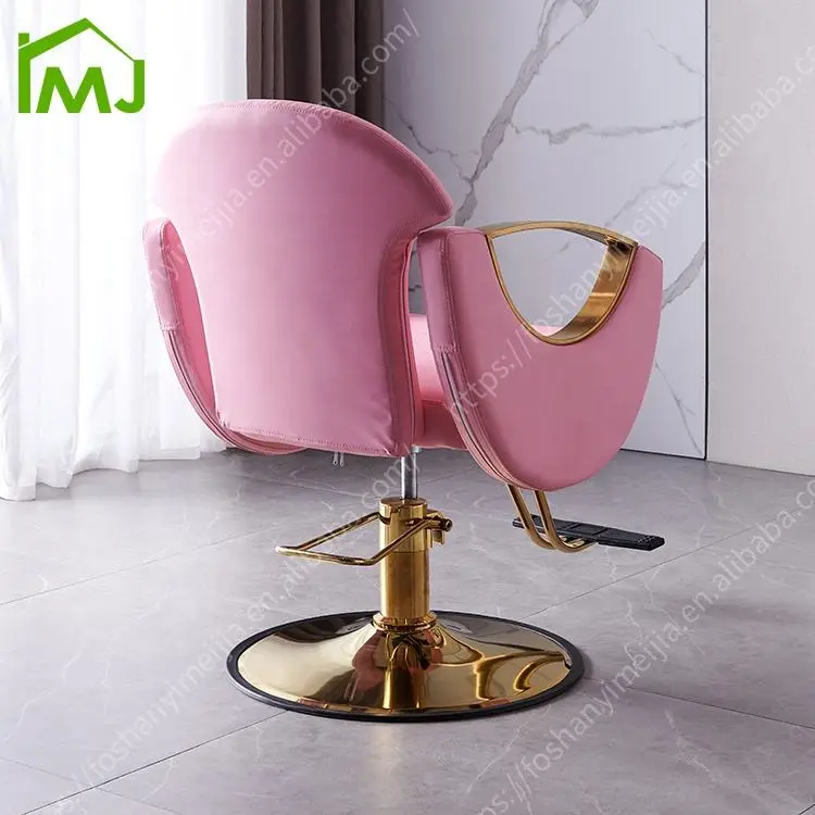 Beauty Salon Furniture Spa Nail Shop Modern Swivel Stylist Pink Salon Hair Baber Chair — image 5