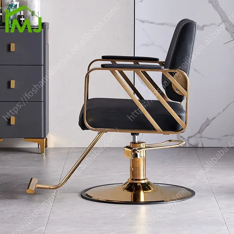 Hair Salon Adjustable Swivel Salon Chairs Barber Shop Chairs for Sale — image 6