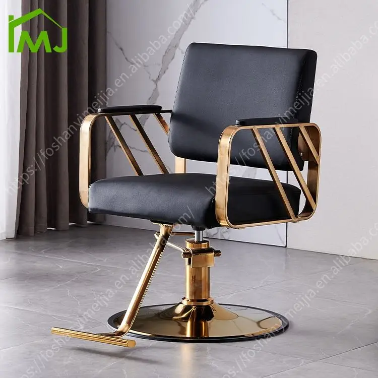 Factory Wholesale Adjustable Height Swivel Hairdressing Salon Chairs Hair Barber Chair — image 7