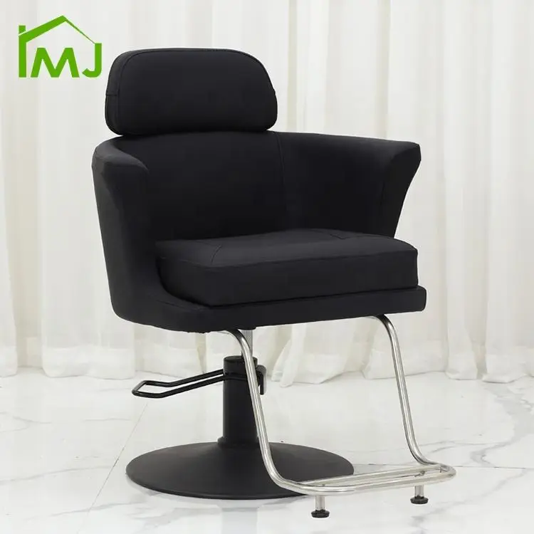 Unique Design Black Leather Styling Chairs Portable Hair Salon Barber Chair — view 1