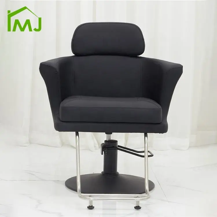 Unique Design Black Leather Styling Chairs Portable Hair Salon Barber Chair — image 3