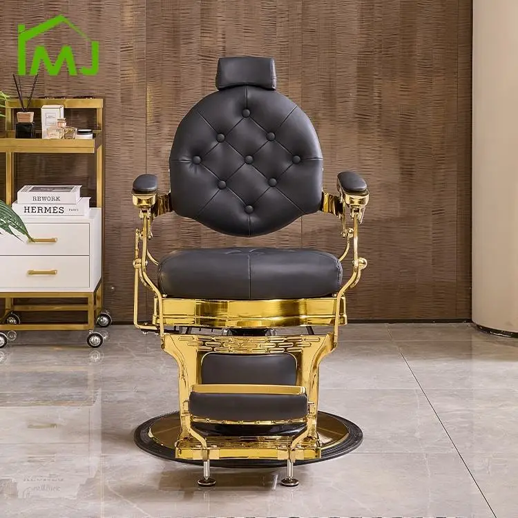 Beauty Salon Heavy Duty Barber Chair Hydraulic Recliner Hairdressing Chair — image 4
