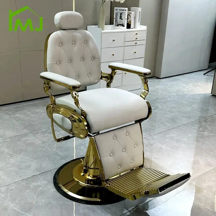 Modern Professional Hairdressing Adjustment Hydraulic Recliner Rotatable Barber Chair — view 1