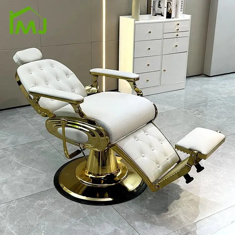 Modern Professional Hairdressing Adjustment Hydraulic Recliner Rotatable Barber Chair — image 3