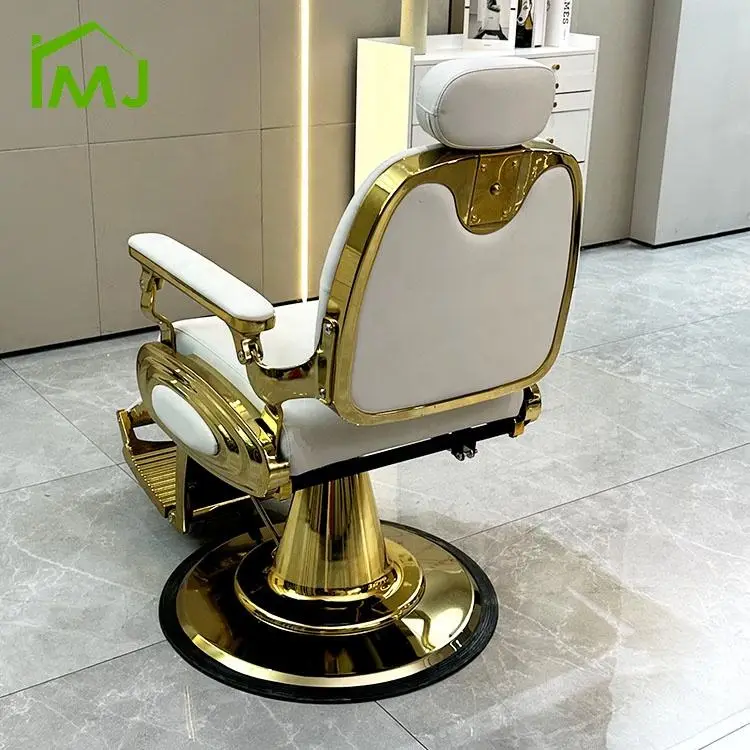 Modern Professional Hairdressing Adjustment Hydraulic Recliner Rotatable Barber Chair — image 4
