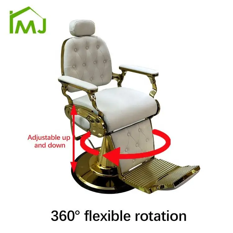 Modern Professional Hairdressing Adjustment Hydraulic Recliner Rotatable Barber Chair — image 5