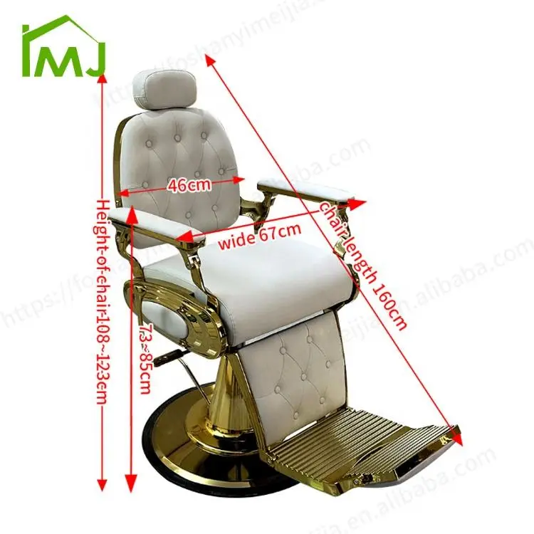 Modern Professional Hairdressing Adjustment Hydraulic Recliner Rotatable Barber Chair — image 7