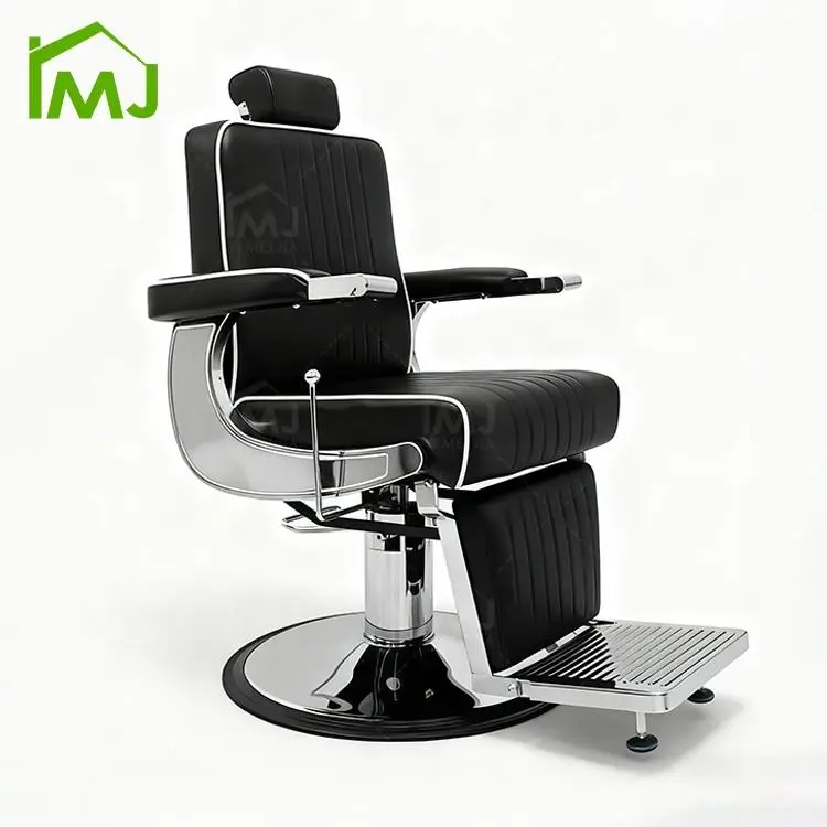 Luxury Styling Hairdressing Salon Waiting Saloon Barber Chair with Reclining Feature Hydraulic — view 1