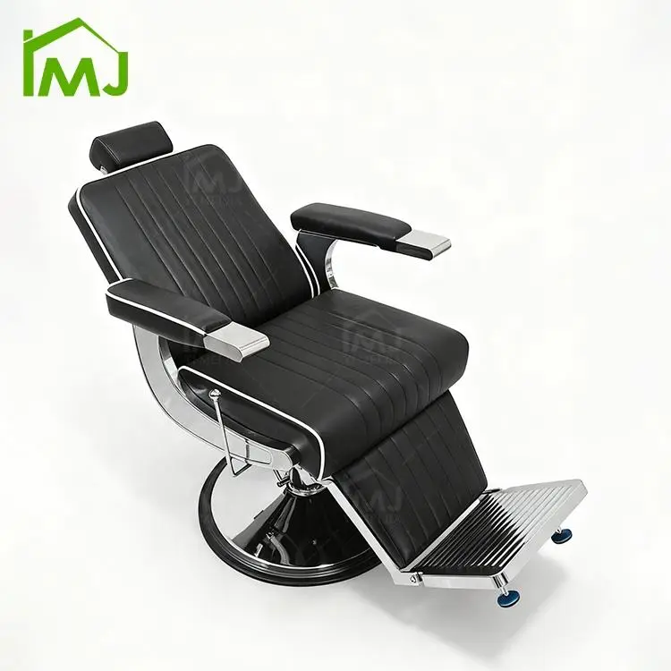 Luxury Styling Hairdressing Salon Waiting Saloon Barber Chair with Reclining Feature Hydraulic — view 2