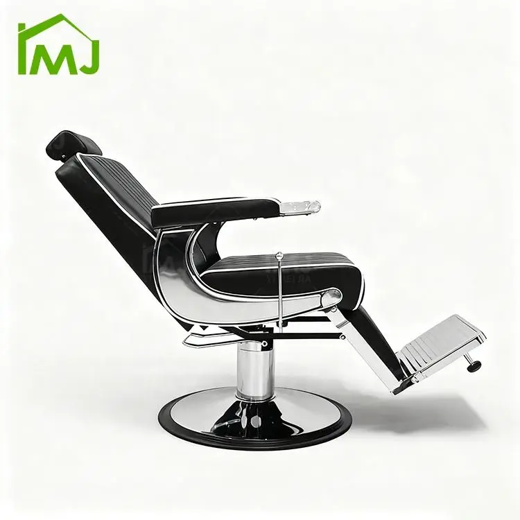 Luxury Styling Hairdressing Salon Waiting Saloon Barber Chair with Reclining Feature Hydraulic — view 3