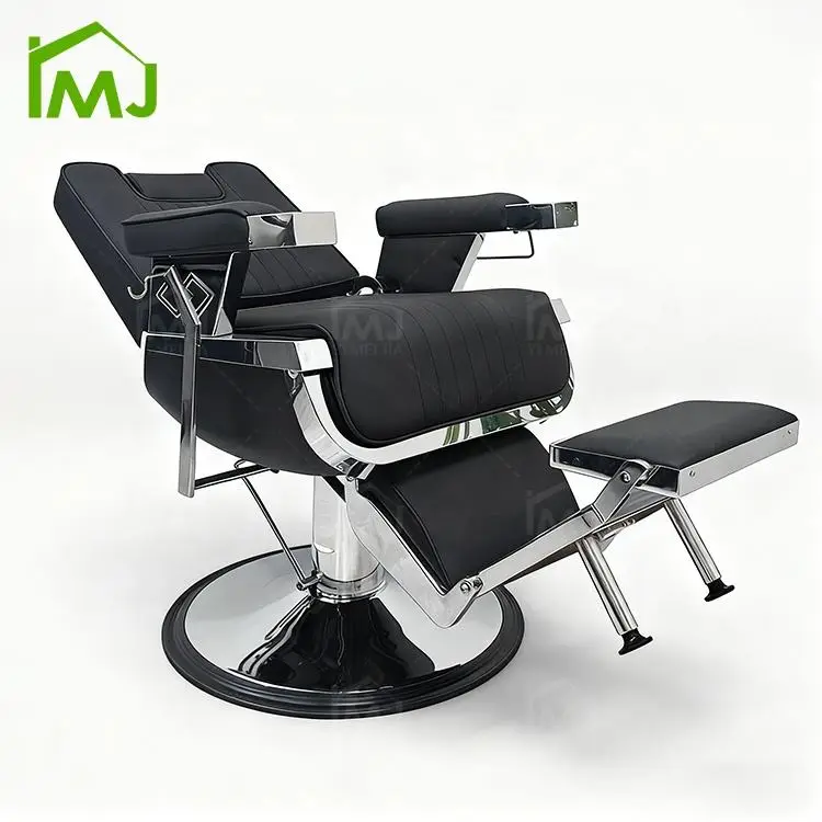 Hair Salon Furniture Synthetic Leather Head Reclining Hairdressing Sloon Barber Chair — image 5
