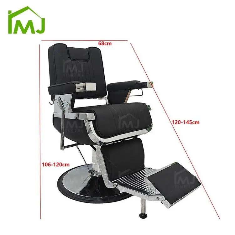 Hair Salon Furniture Synthetic Leather Head Reclining Hairdressing Sloon Barber Chair — image 7