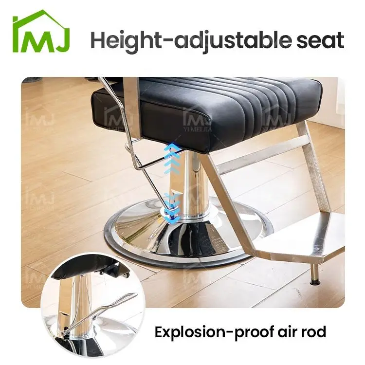 Hair Salon Hairdressing Waiting Chair Adjustment Rotating Barber Chair — image 7