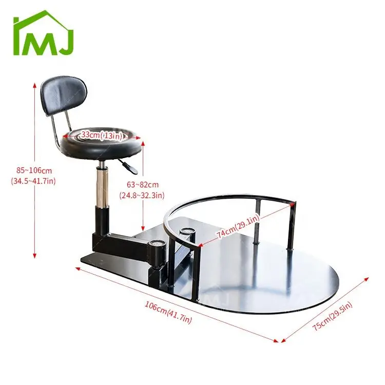 Professional 360 Rotating Barber Technician Chair Hairdressing for Hair Salon — image 5