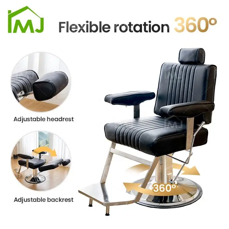 Barbershop Hairdressing Waiting Chair Hydraulic Hair Salon Barber Chair — image 5