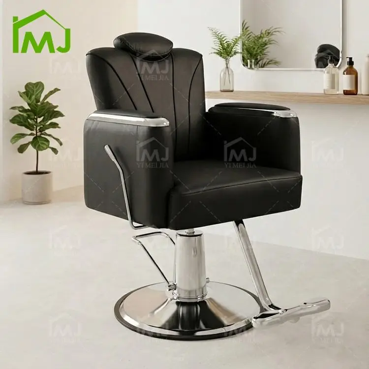 Hair Salon Waiting Chair Hairdressing Hydraulic Revolving Barber Chair — view 1