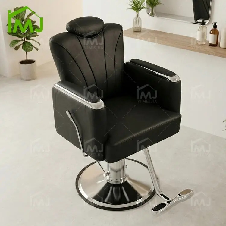 Hair Salon Waiting Chair Hairdressing Hydraulic Revolving Barber Chair — image 3