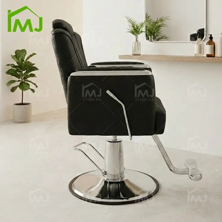 Hair Salon Waiting Chair Hairdressing Hydraulic Revolving Barber Chair — image 4