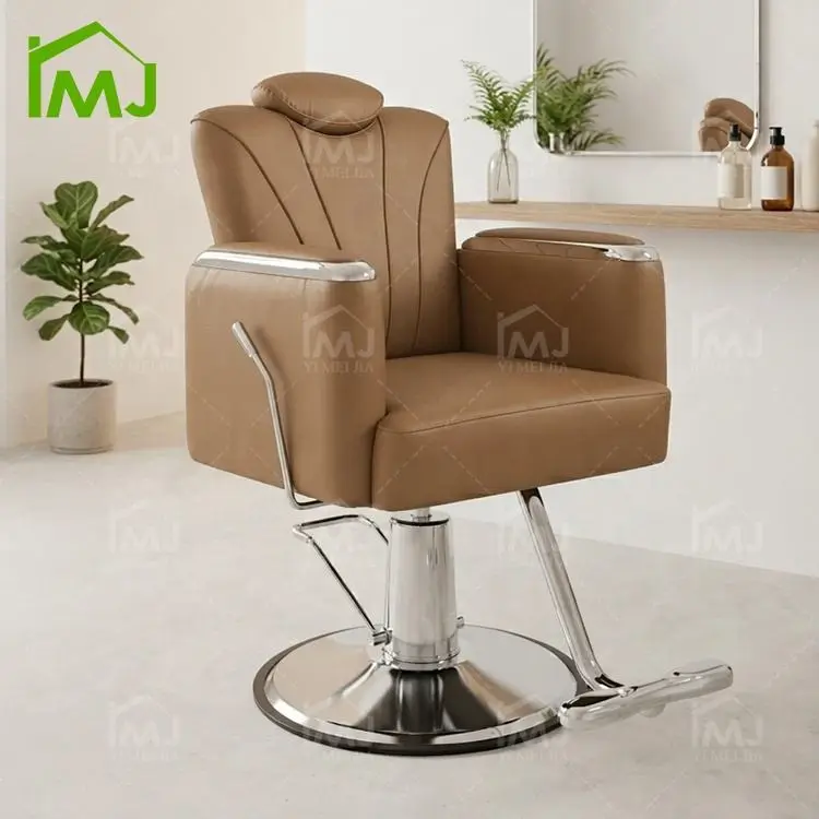 Hair Salon Waiting Chair Hairdressing Hydraulic Revolving Barber Chair — image 6