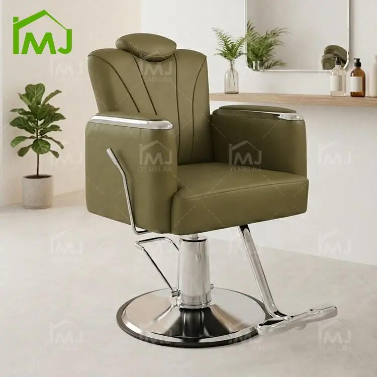 Hair Salon Waiting Chair Hairdressing Hydraulic Revolving Barber Chair — image 7